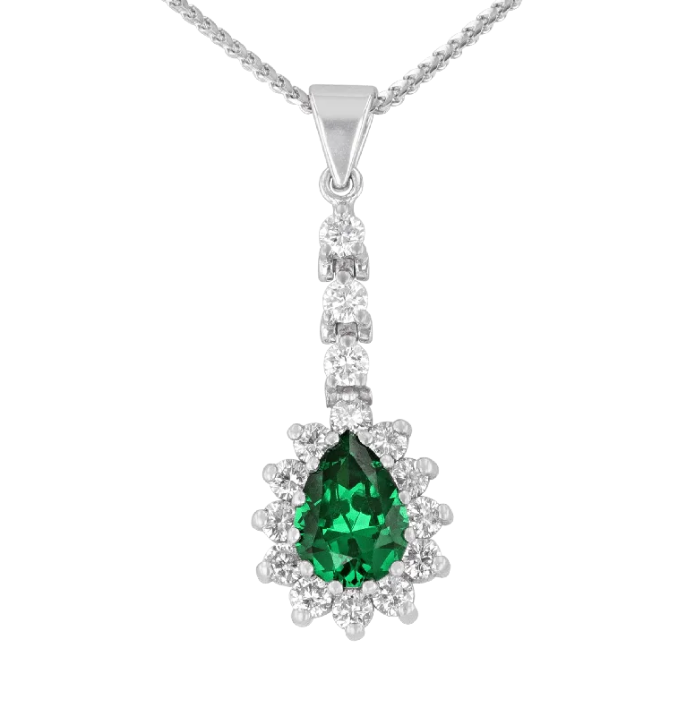 Best necklaces and pendants with minimalist pendants for a sleek, understated look-Colombian Emerald Necklace, 1.09 carats