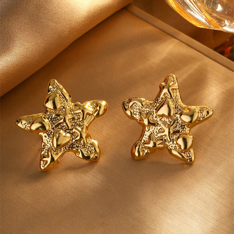 Fyd6167-star earrings