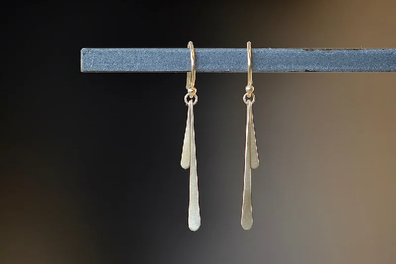 Drop Earrings for Christmas Party -Double Fringe Drop Earrings