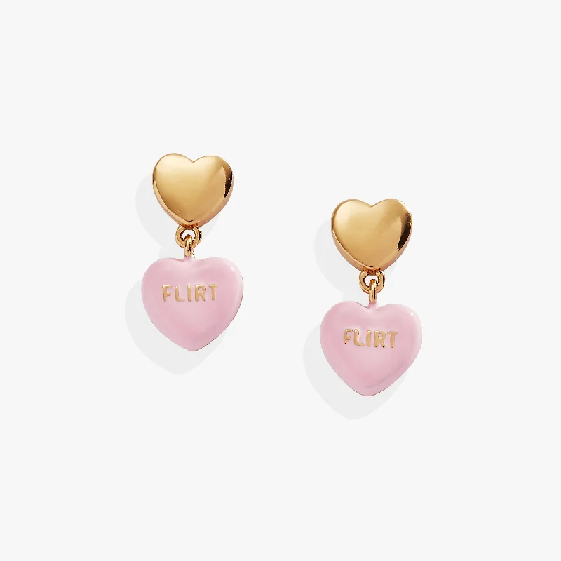 Triangular Drop Earrings for Edge -Sweethearts® “Flirt” Drop Earrings