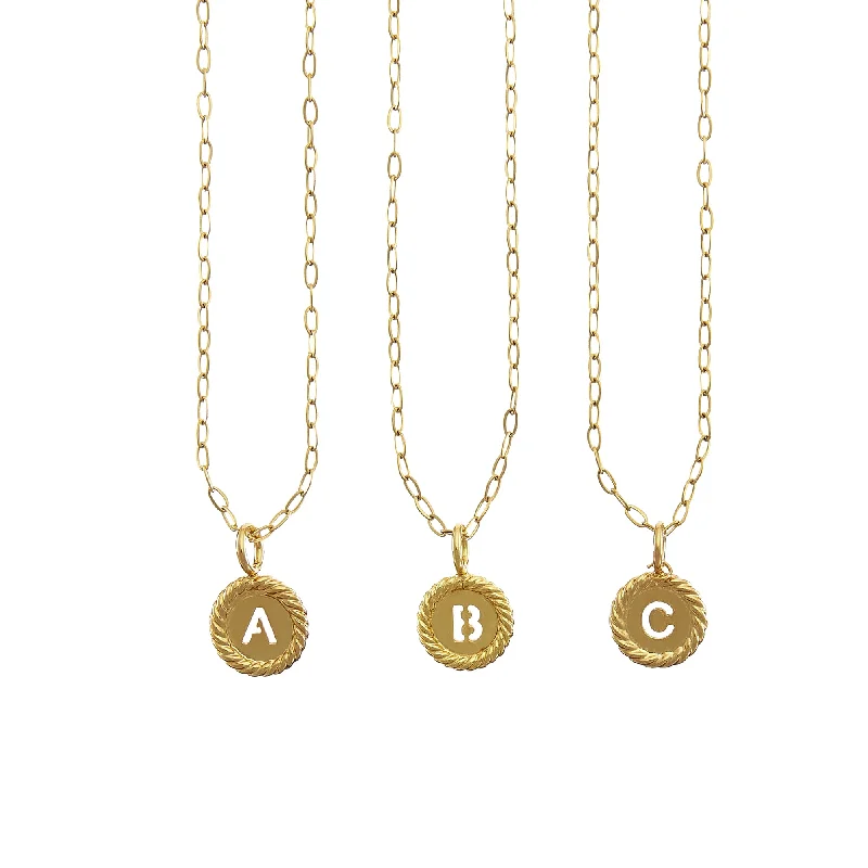 Beautiful necklaces and pendants with geometric shapes for a modern, artistic design-Sealed with Love Initial Necklace