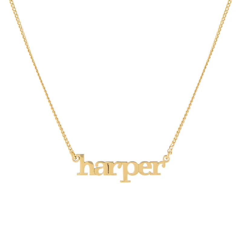 Necklaces and pendants with engraved messages for a deeply personal, sentimental gift-Name Necklace