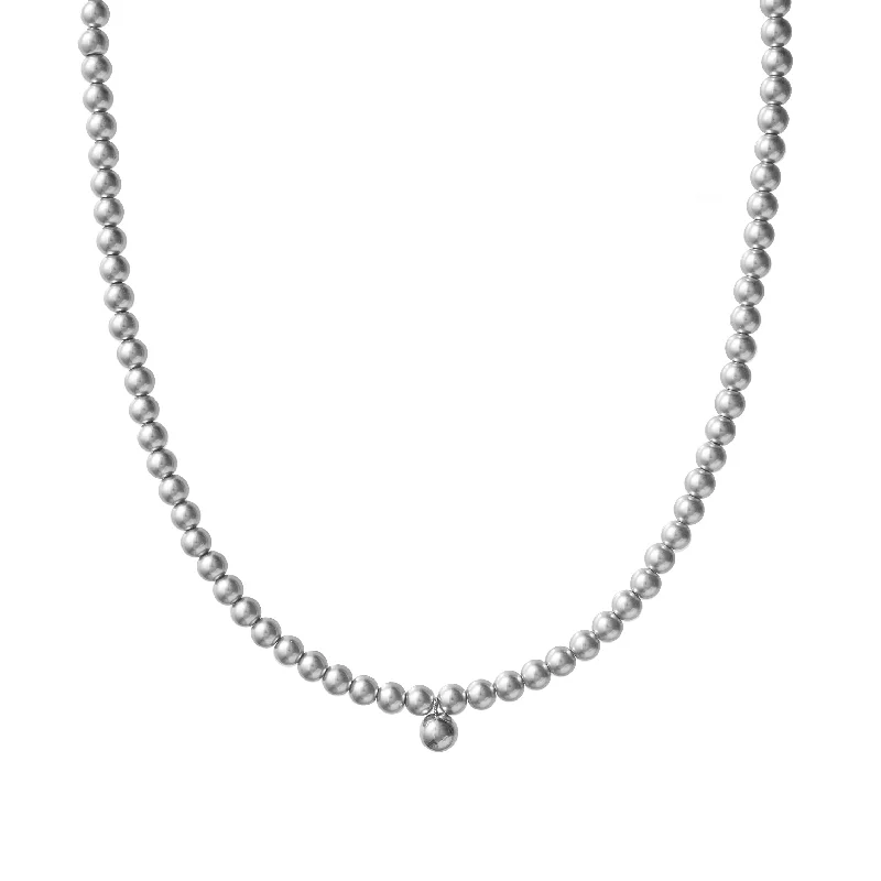 Best necklaces and pendants with cubic zirconia for a budget-friendly dazzling effect-Silver Pearls Necklace