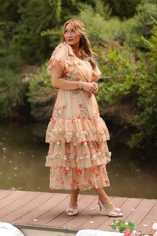 Plus size dresses for fancy nights shine bright -Garden Party Dress - FINAL SALE