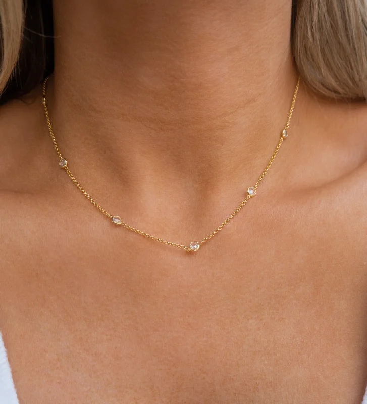 Beautiful necklaces and pendants with diamond-encrusted designs for maximum sparkle-Leia Choker