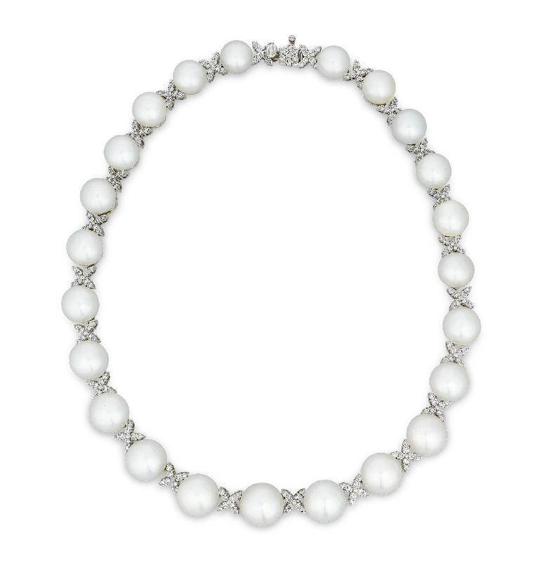 Best necklaces and pendants with statement designs for a fashionable accessory-South Sea Pearl and Diamond Necklace