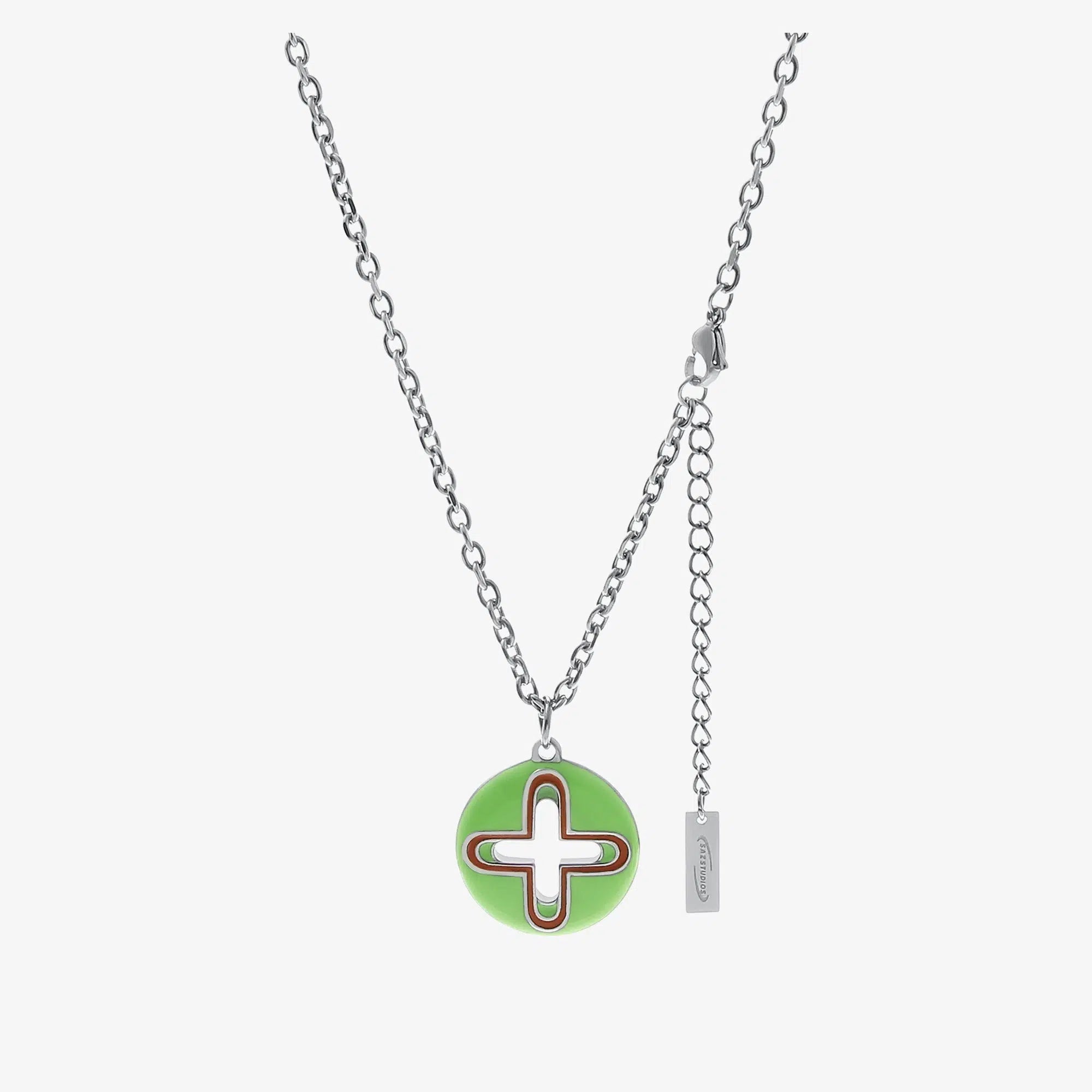 Green Cross Necklace