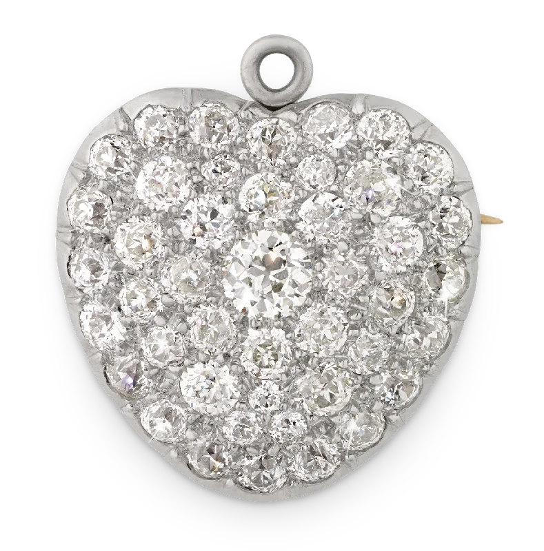 Best necklaces and pendants with layered designs for a chic, stacked look-Tiffany & Co. Diamond Heart Pendant, 4.00 Carats