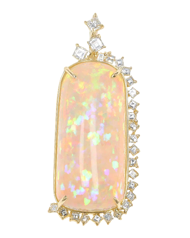 Layered necklaces and pendants for a trendy and fashionable stacked look-Free-Form Ethiopian Opal Pendant, 27.30 Carats