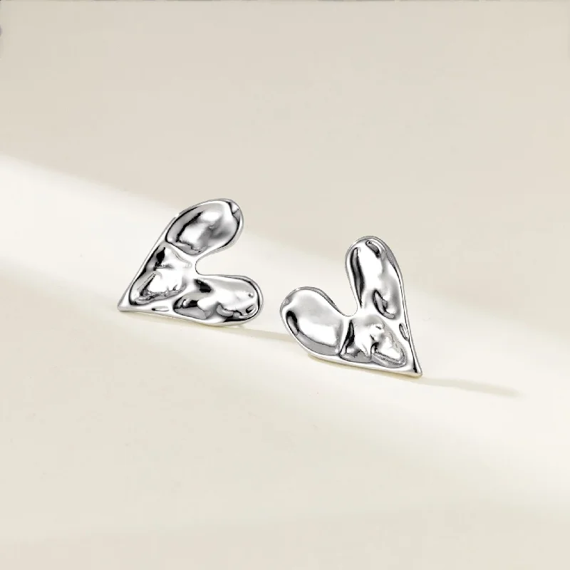 Te01401 silver love-silver needle