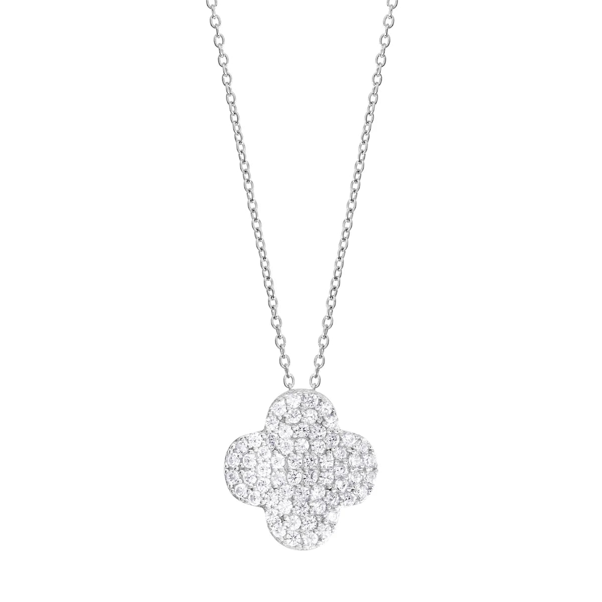 Best necklaces and pendants with cubic zirconia for a budget-friendly dazzling effect-Pavé Luck Necklace