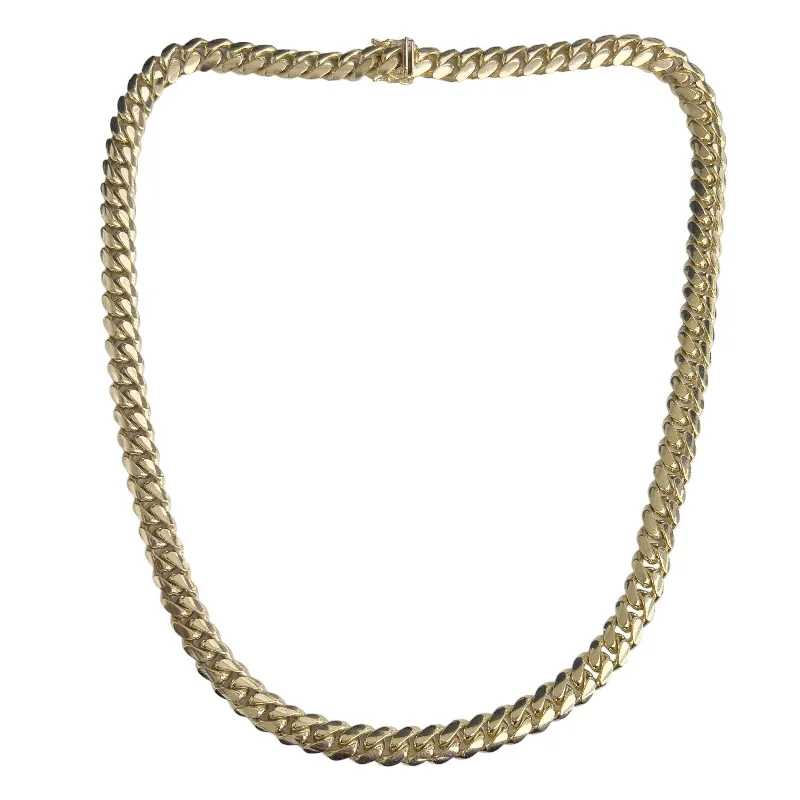 Stunning necklaces and pendants with sapphire gemstones for a luxurious blue hue-14k Yellow Gold Miami Cuban Curb Link 9.30mm Chain Necklace 22.5" 148.5g