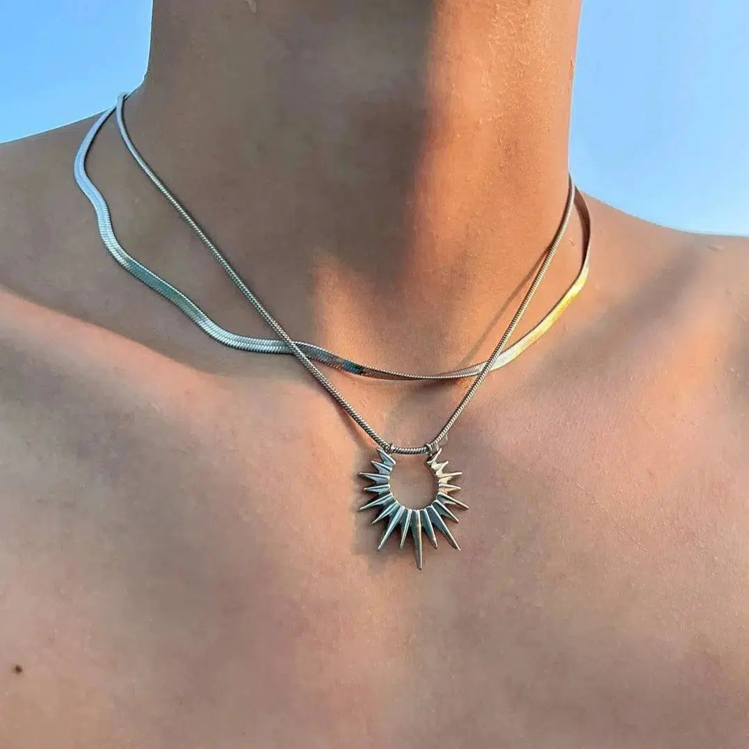 Best necklaces and pendants with intertwined designs for a symbol of unity-Solar Pendant Necklace