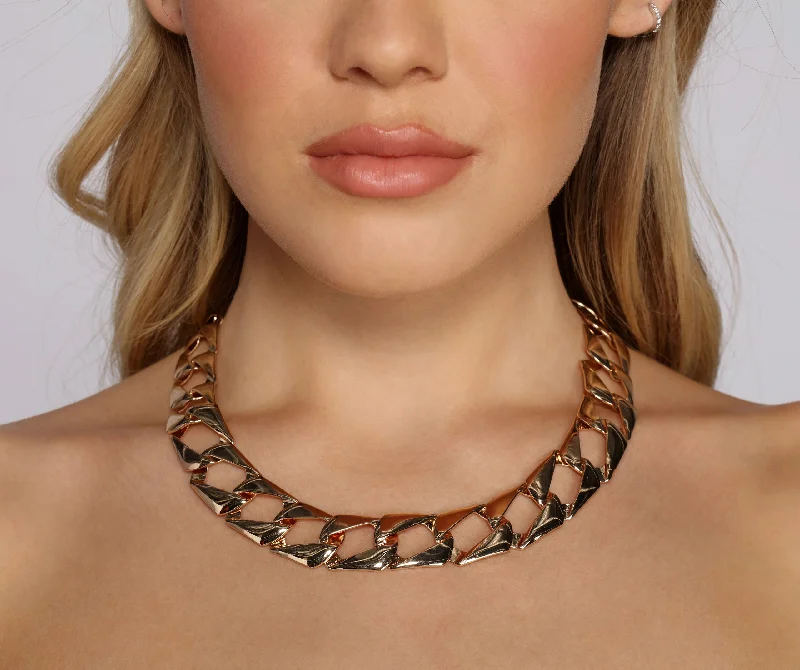 Best necklaces and pendants with seashell designs for a tropical, beachy vibe-So Extra Chunky Chain Link Necklace