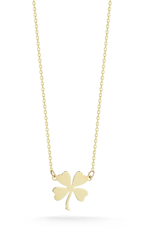 Stylish necklaces and pendants with diamonds for a glamorous and elegant look-Small Clover Necklace