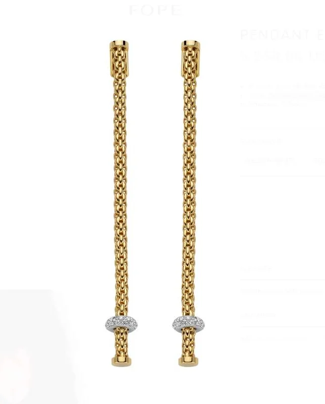 Drop Earrings for Everyday Glamour -18K FOPE EARRINGS