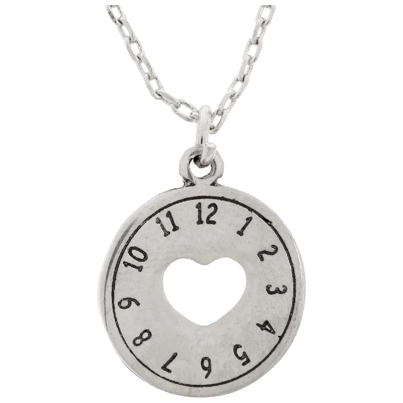 Best necklaces and pendants with zodiac signs for a celestial, astrology-inspired vibe-Love is Timeless Pewter Necklace