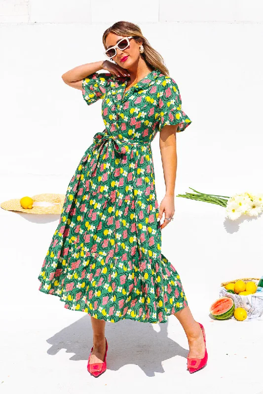 Plus size dresses for wide hips fit nicely -Sutton Dress in Citrus - FINAL SALE