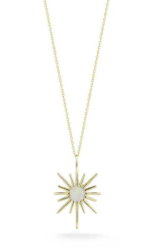 Beautiful necklaces and pendants with moonstone for an ethereal, mystical appearance-Opal North Star Necklace