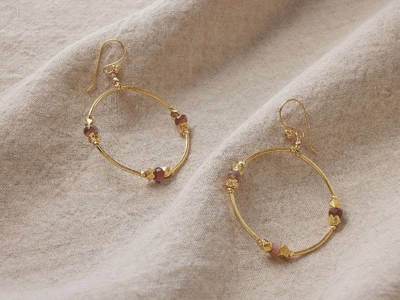 Short Drop Earrings for Subtle -Maritsa Hoop Earrings