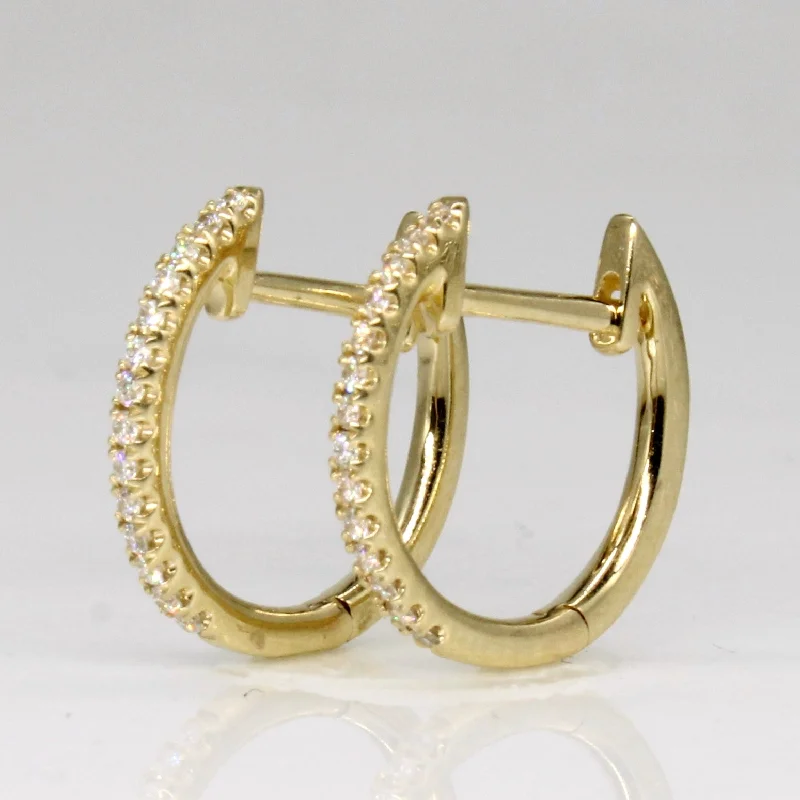 Best hoop earrings with marbled designs for a trendy and artistic effect-Hoop earrings with studs for added style -Diamond Hoop Earrings | 0.08ctw |