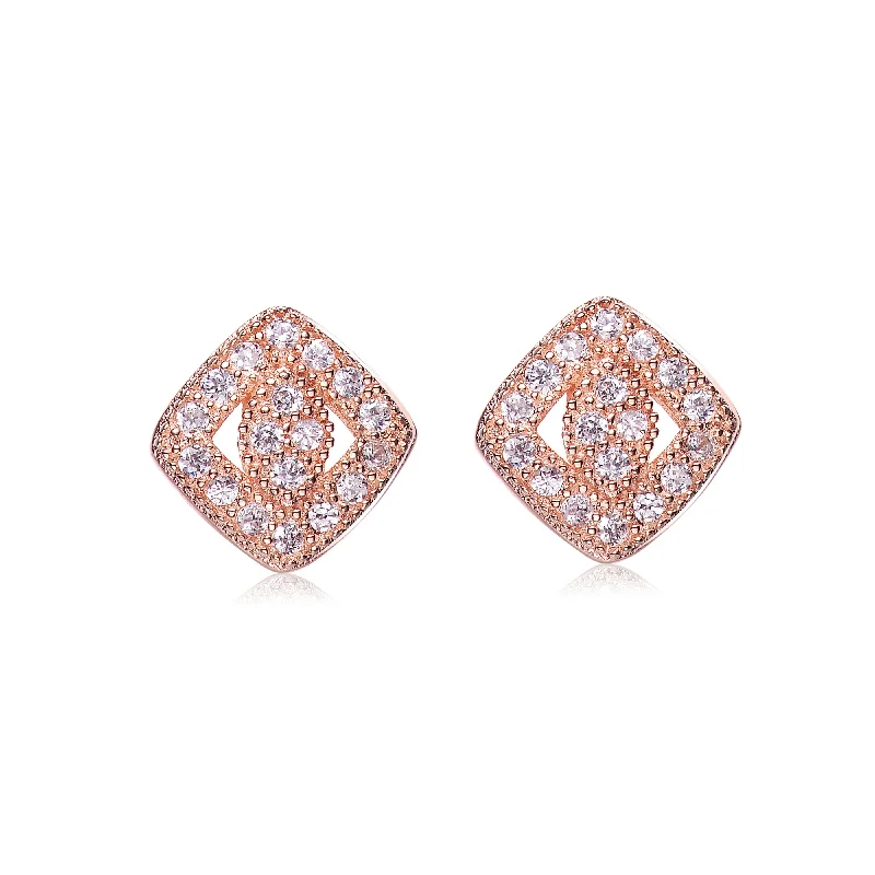 Best hoop earrings with infinity designs for a timeless and meaningful symbol-Rose gold hoop earrings for a trendy vibe -Louise Elegance Earrings